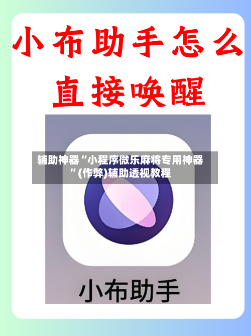 辅助神器“小程序微乐麻将专用神器	”(作弊)辅助透视教程-第2张图片
