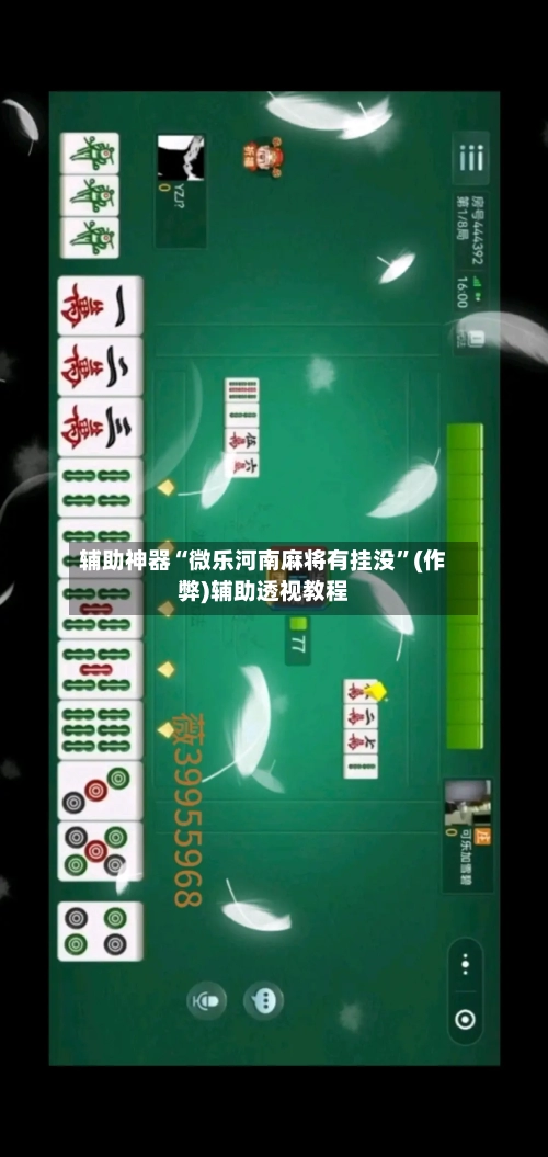辅助神器“微乐河南麻将有挂没”(作弊)辅助透视教程