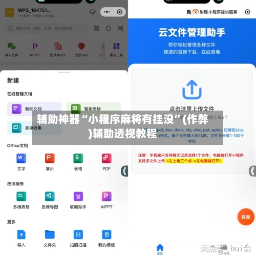 辅助神器“小程序麻将有挂没”(作弊)辅助透视教程-第2张图片
