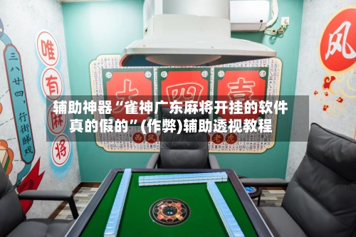 辅助神器“雀神广东麻将开挂的软件真的假的	”(作弊)辅助透视教程-第2张图片
