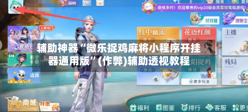 辅助神器“微乐捉鸡麻将小程序开挂器通用版	”(作弊)辅助透视教程-第2张图片
