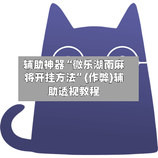 辅助神器“微乐湖南麻将开挂方法”(作弊)辅助透视教程-第2张图片