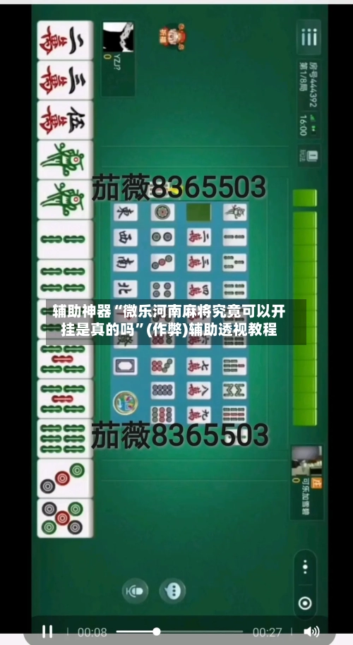辅助神器“微乐河南麻将究竟可以开挂是真的吗”(作弊)辅助透视教程-第2张图片