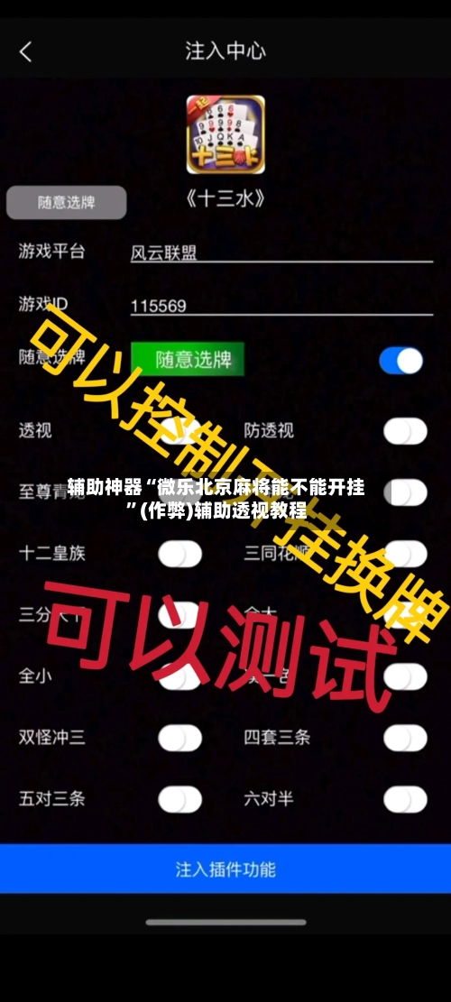 辅助神器“微乐北京麻将能不能开挂”(作弊)辅助透视教程
